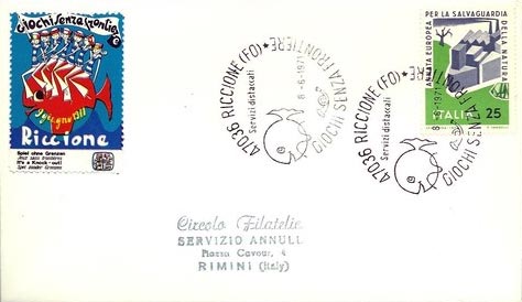 1971 JSF First Day Cover - Riccione, Italy