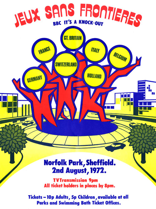 Promotional Poster for JSF 1972 International Heat 6 from Sheffield, Great Britain