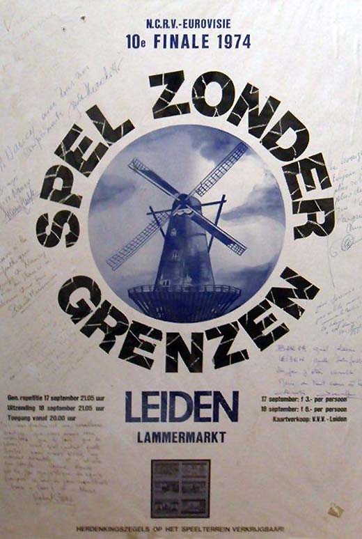 Publicity Poster, Leiden Final 1974