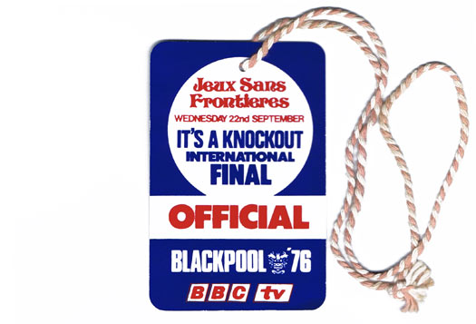 ID Pass for Blackpool JSF International Final