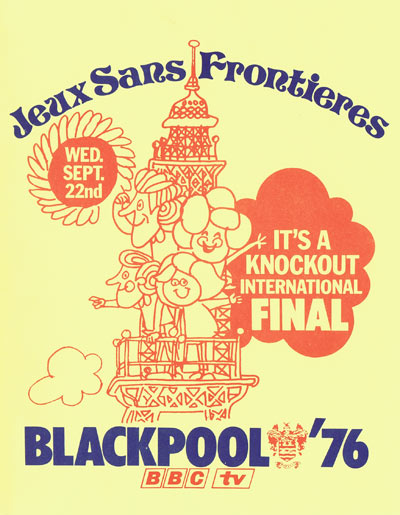 Timetable for Competitors and Officials: 1976 International Final, Blackpool, UK