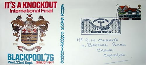 First Day Cover from 1976 International Final, Blackpool, GB