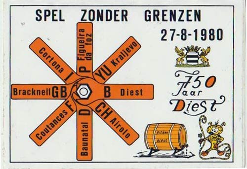 Promotional car sticker - JSF Diest, B, 1980