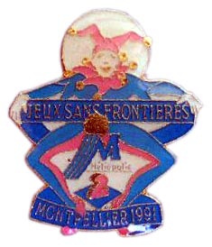 Enamel badge for the 1991 JSF Montpellier heat